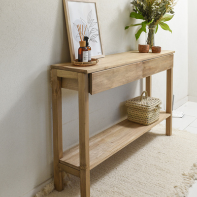 Recibidor Norden Álamo Hidrolaqueado con Cajones 100cm de Ancho