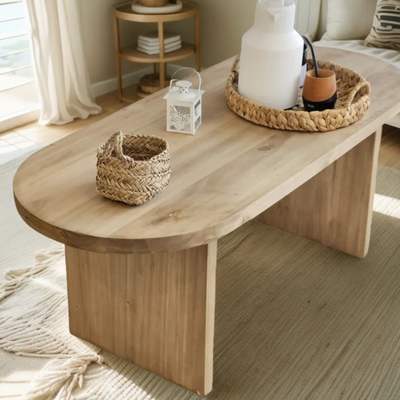 Mesa Ratona Oslo Álamo Hidrolaqueado 100x50x45cm de Alto