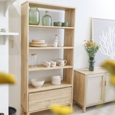 Biblioteca Aurora Álamo Hidrolaqueado 80x170cm de alto