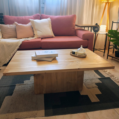 Mesa Ratona Toscana Álamo Hidrolaqueado 110x75x40cm de Alto