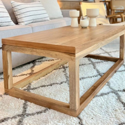 Mesa Ratona Delta Álamo Hidrolaqueado 100x50x45cm de Alto
