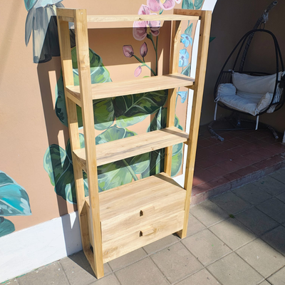 Biblioteca Nido Álamo Hidrolaqueado 70x170cm de alto