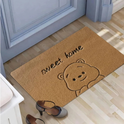 ALFOMBRA FELPUDO SIMIL FIBRA DE COCO OSO 43*76