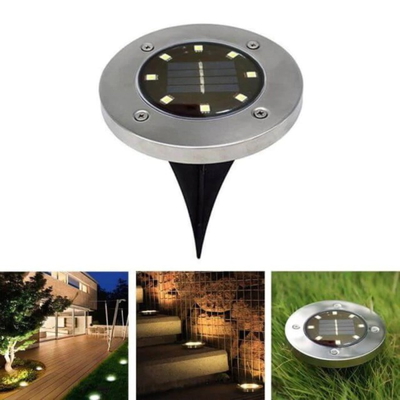 LUZ SOLAR DICROICA 20 LEDS NIQUEL
