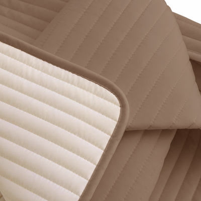 Cover Reversible Milano con Relleno y Fundas 230 x 240 cm con Fundas – Beige / Almendra