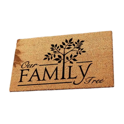 ALFOMBRA FELPUDO SIMIL FIBRA DE COCO 43*76 FAMILY