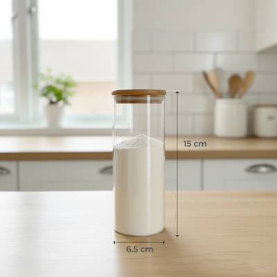 Frasco Oslo Vidrio/Bambú 400 ml