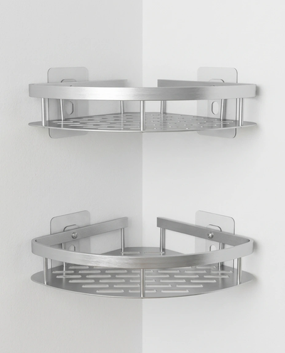 Set x2 Estantes Bolonia Esquinero Aluminio