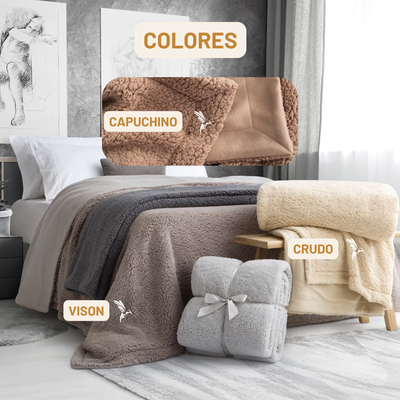 FRAZADA DOBLE DE CAMA VIENA 2 1/2 PZAS 220X240CM