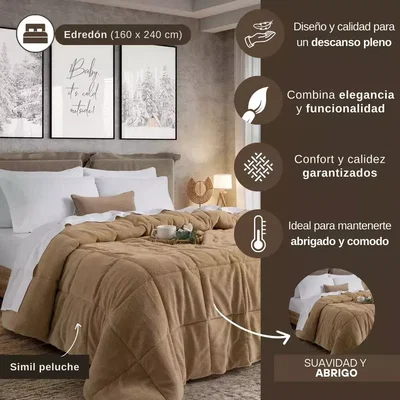 ACOLCHADO TEDDY BEAR LISBOA 1 1/2 - JEAN CARTIER  GRIS