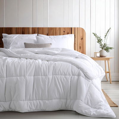 ACOLCHADO PLUMÓN QUEEN SIZE BLANCO MEDIO HOTELERO ABRIGADO PARA INVIERNO