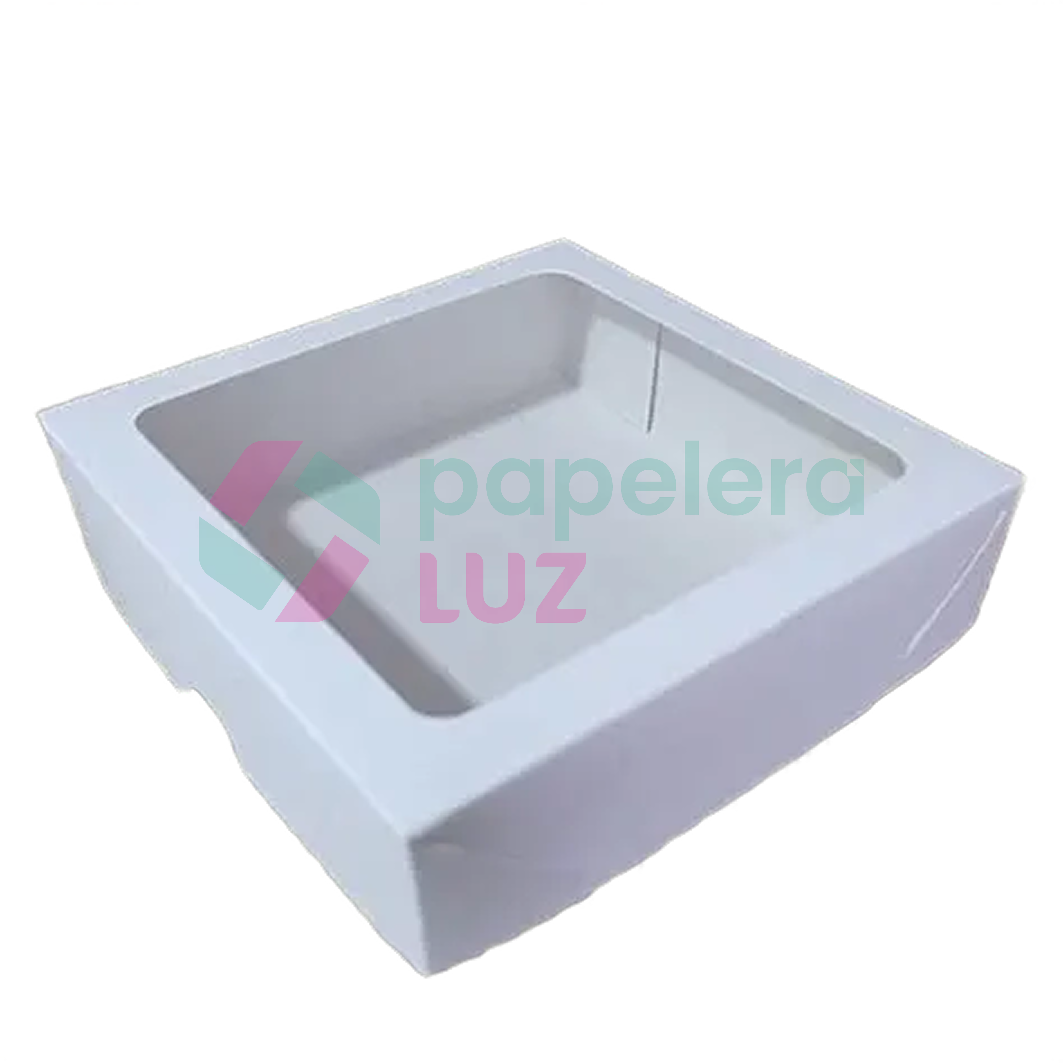 CAJA CUADRADA C/VISOR 15X15X4.5 (1095) x 10u | Papelera Luz - Donde la ...