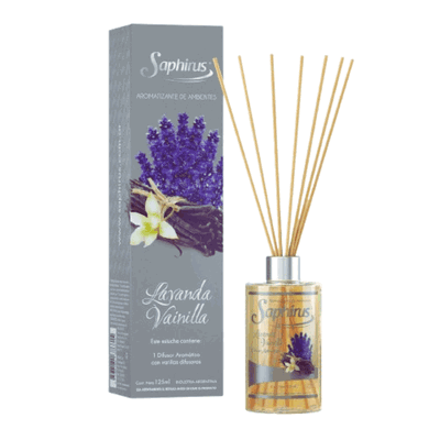 Difusor Aromático Lavanda Vainilla 125 ml.