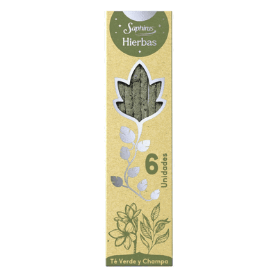 Sahumerios Hierbas Sahumerios Té Verde y Champa 155 g.