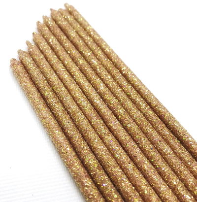 Velas Rosas Gold x 10