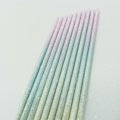 Velas Degradé Arcoiris x10