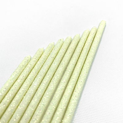 Velas Amarillo Pastel x10