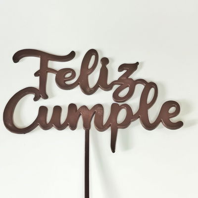 Topper Feliz Cumple Chocolate