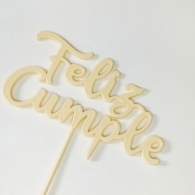 Topper Feliz Cumple Natural