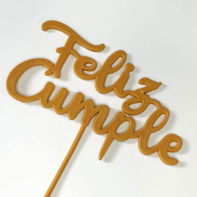 Topper Feliz Cumple Camel