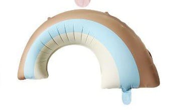 Globo Arcoiris Mate Celeste