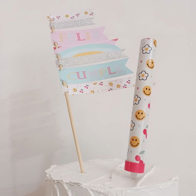 Set Cake Toppers + Bengala Happy Icons