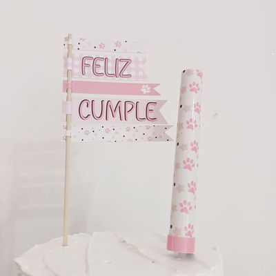 Set Cake Toppers + Bengala Perittos Nena