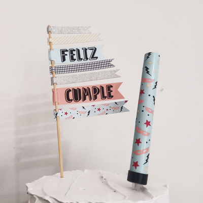 Sets Cake Toppers + Bengala Super Heroes