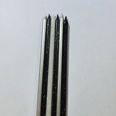 Velas Black & Silver x 6 unidades