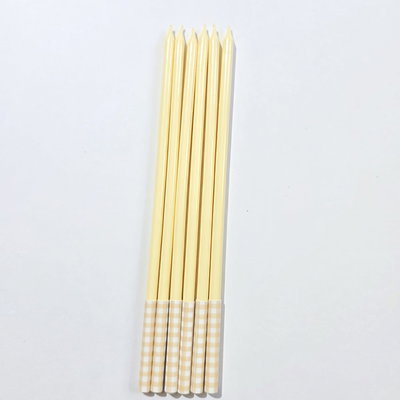 Velas Satin Melón x 6 unidades