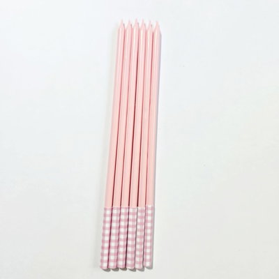 Velas Satin Pomelo Rosado x 6 unidades