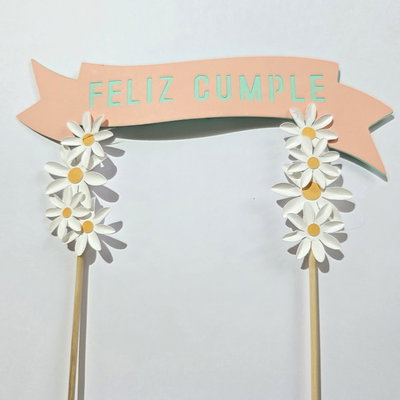 Cake Toppers 3D (colección margaritas)