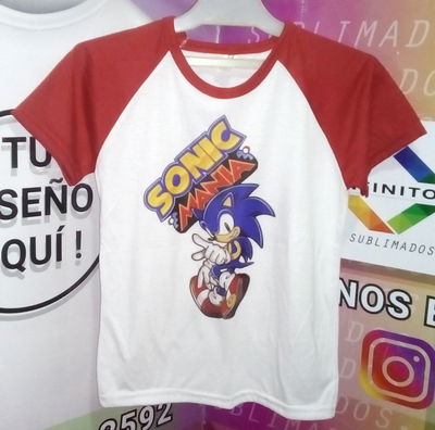 Remera CIS  poliester Raglan Niños SONIC