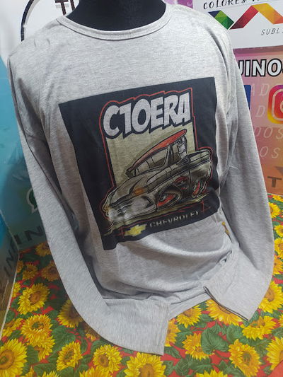 Remera CIS poliéster mangas largas CAMIONETA CHEVROLET C10