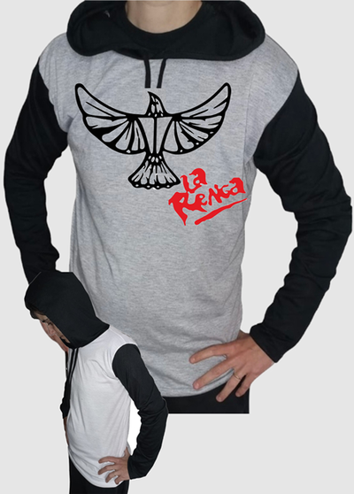 Remera CIS poliéster mangas largas con capucha LA RENGA