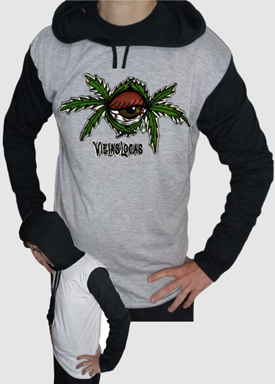 Remera CIS poliéster mangas largas con capucha VIEJAS LOCAS