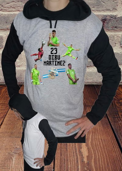 Remera poliester mangas largas y capucha Cis DIBU MARTINEZ