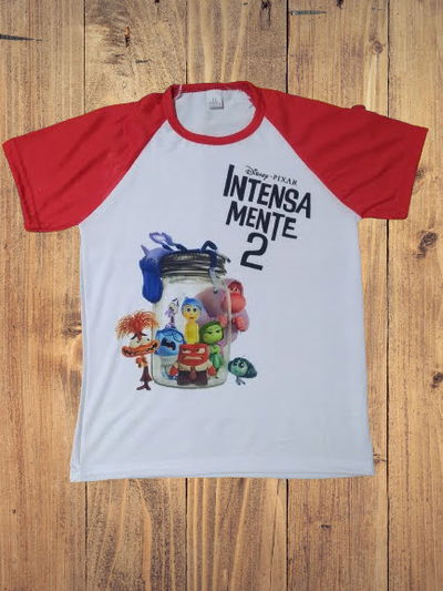 Remera  Poliester Niños INTENSAMENTE 2