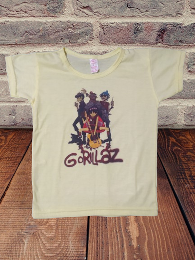 Remera poliéster Niños Mini Rock GORILLAZS