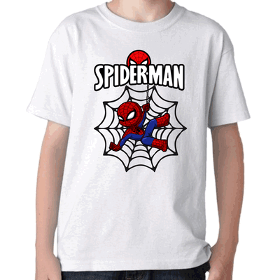 Remera Algodón cis Niños SPIDERMAN