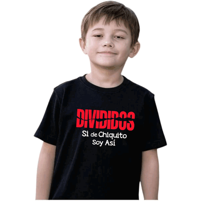 Remera Algodon Cis Niños DIVIDIDOS 