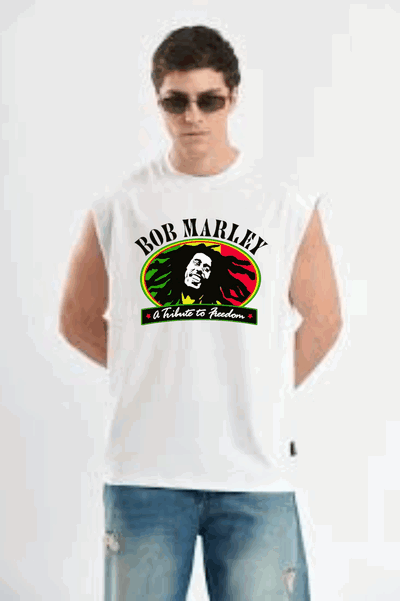 Remera Sin Mangas Cis Algodon Talle XXL BOB MARLEY
