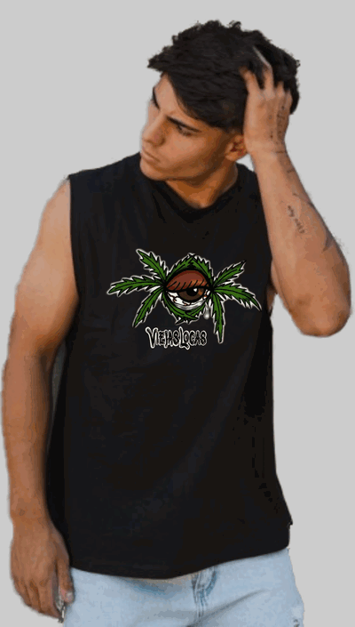 Remera Sin Mangas Cis Algodon Talle M  VIEJAS LOCAS 