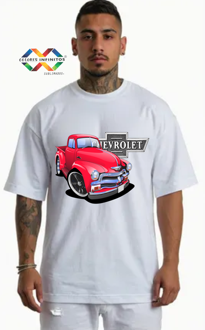 Remera Oversize Cis CAMIONETA CHEVROLET Talle L