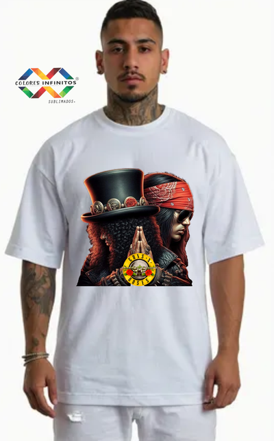 Remera Cis  Overzice  Algodon Talle XXL BANDAS Y SOLISTAS MUSICA 