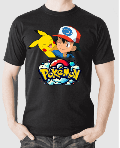 Remera Algodon POKEMON Talle L 