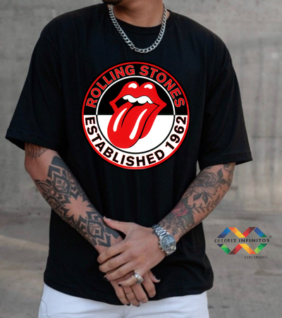 Remera  CIS  Algodon Oversize THE ROLLING STONE Talle XL