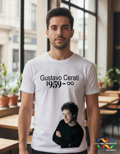 Remera Algodon GUSTAVO CERATI Talle L