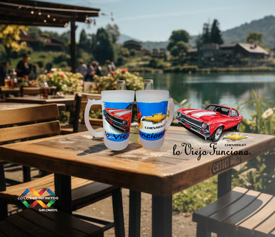 Choop de Vidrio Esmerilado CHEVROLET