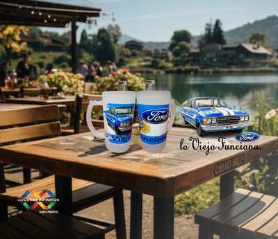 Choop de Vidrio Esmerilado Ford